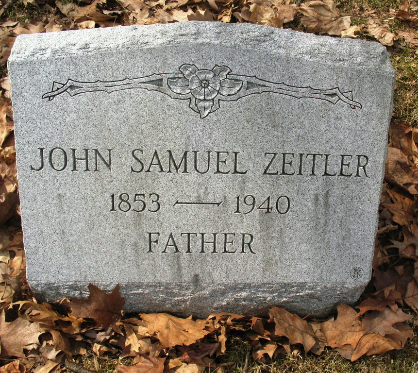 Johann Zeilter's Grave Stone